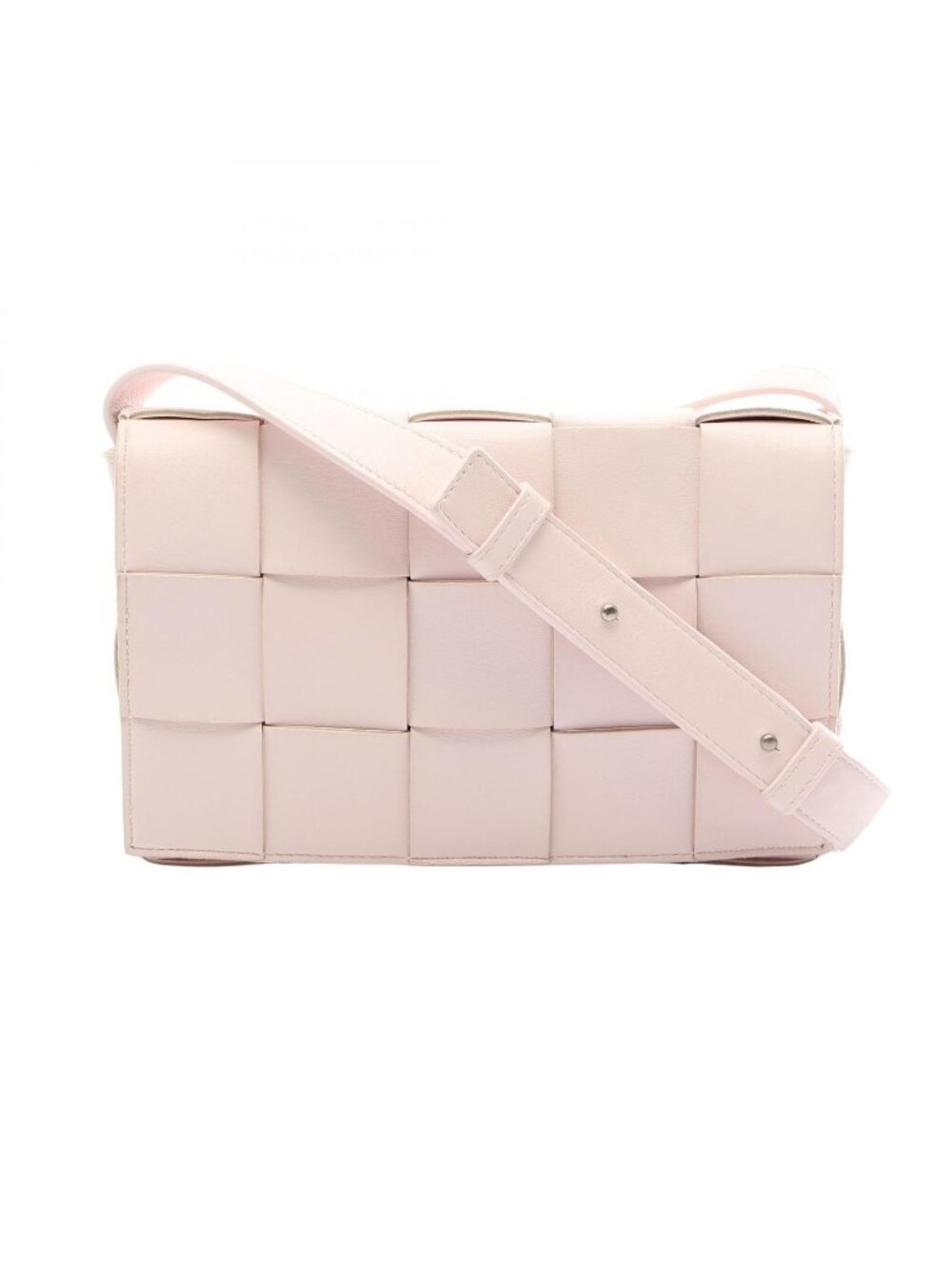 Bottega Veneta Shoulder Bag Cassette Crossbody Maxi Intrecciato Light Pink